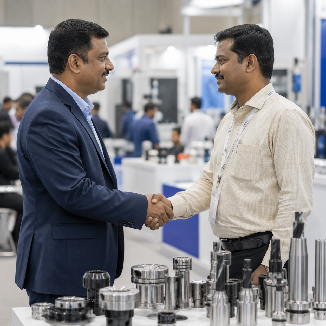 Distributors and dealers visiting the expo