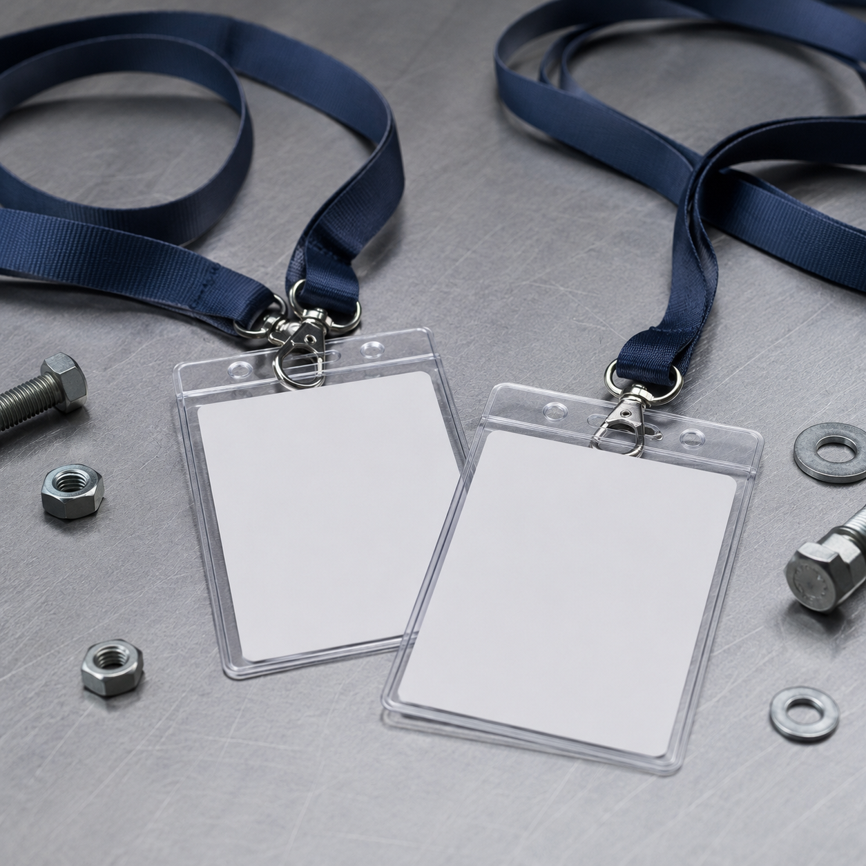 Lanyard and visitor badge
