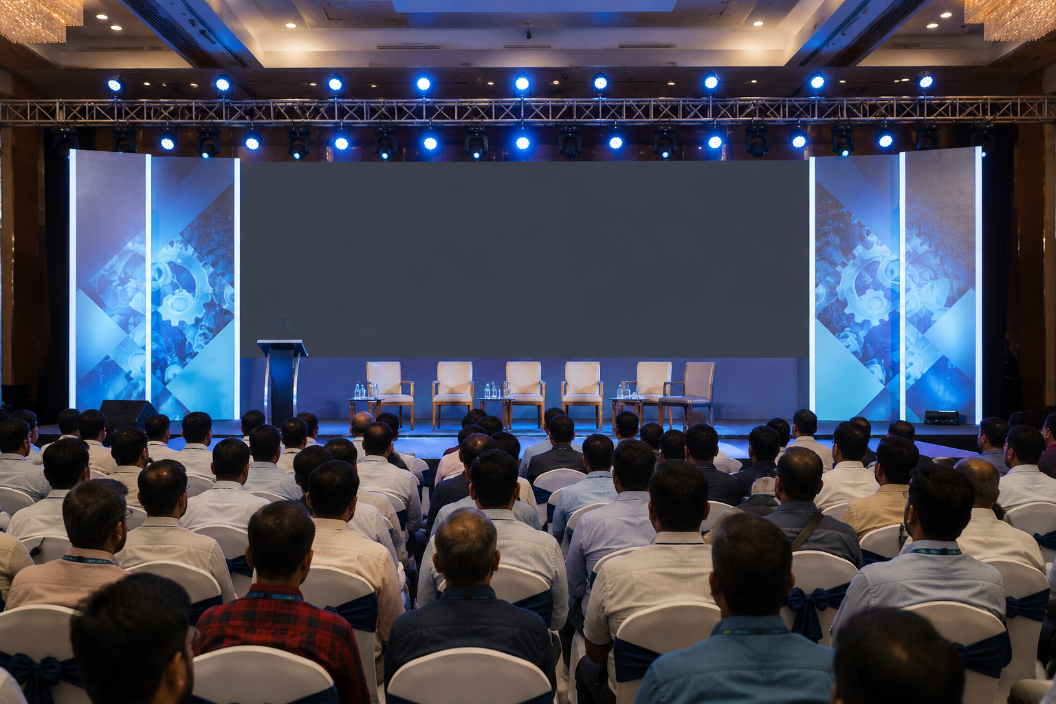 Stage conference backdrop